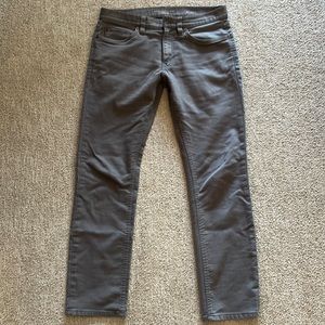 Banana Republic Light Gray Brushed Traveler slim fit pants 31x30